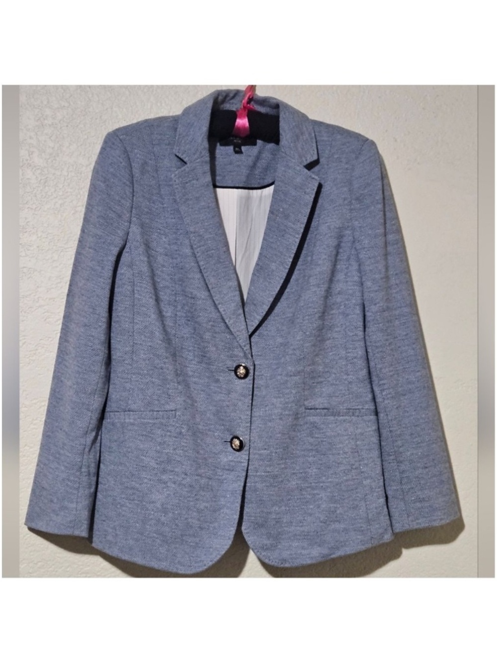 Talbots Knit Blazer Crest Gold Buttons Like New